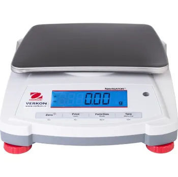 Průmyslová váha Předvážky Ohaus Navigator NV a NVT, Model: NVT6200, Vážní deska [mm]: 230 x 174, Skutečný dílek [g]: 1, Váživost [g]: 6200