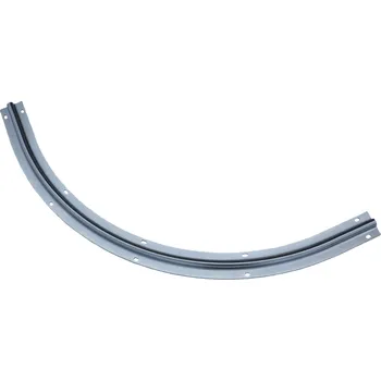 kolejnice posuvné brány - oblouk 90° - zahnutá vodící kolejnice - U profil ø 16 mm pro posuvnou bránu, úhel 90°, délka 0,5 m