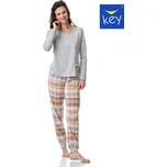 Key pyžamo dámské LNS 458 - vzor, S (Dámské pyžamo dlouhé)