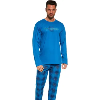Pánské pyžamo Pánské dlouhé pyžamo Cornette 124/247 Tokyo 2 M Modrá