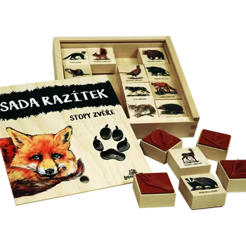 Dětské razítko RAZÍTKA stopy zvěře ENG