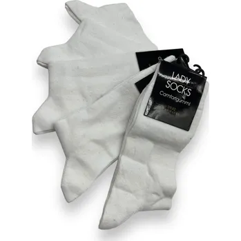 Dámské ponožky Dámské vysoké ponožky 5x párů bílé barvy Barva: Bílá, Velikost: 39-42