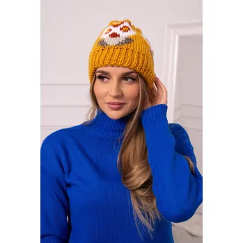 Čepice Dámská čepice Ofelia K349 mustard UNI