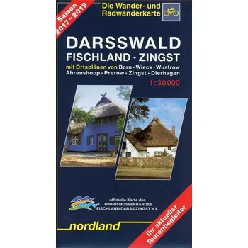 Darsswald - Fischland - Zingst 2017-2019 1:30 000. Rad- und Wanderkarte. - Hellwich, Klaus