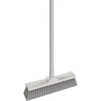 Spokar - Smeták s holí HOME, bílý s šedými štětinami, 5113576000