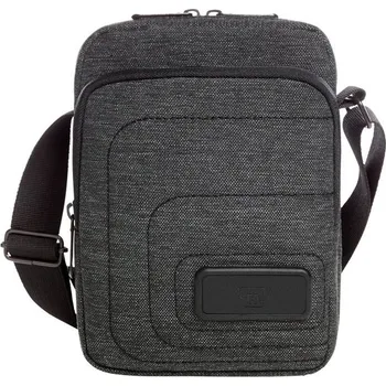 Halfar Malá prošívaná brašna přes rameno FRAME - Černošedá kropenatá