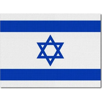 Vlajka Pelisport Izraelská vlajka tištěná 6 x 4,5 cm
