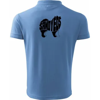 Pánská košile Samojed - Polokošile pánská Pique Polo 203 - 3XL ( Pyžamově světlá modrá )