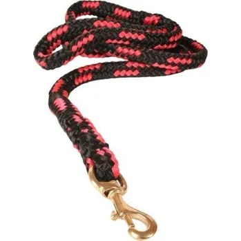 Vodítko pro psa Dogtrace Vodítko duté lano, mosazná spona, 12 mm x 200 cm červená