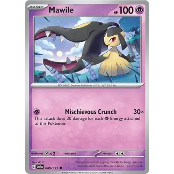 Karetní hra Mawile 089/197 - Obsidian Flames Typ karty: Non-Holo
