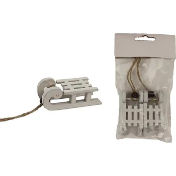 Vánoční dekorace Dekorační sáňky, 2 ks D4294