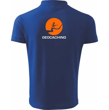 Pánská košile Geocaching turista - Polokošile pánská Pique Polo 203 - 5XL ( Královská modrá )