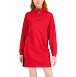 Tommy Hilfiger dámské mikinové šaty Mock-Neck červené L