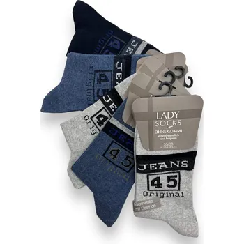 Dámské ponožky Dámské vysoké ponožky 5x párů MIX barvy Barva: Šedá, Velikost: 39-42