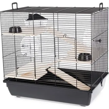 Klec TOMMI Rex 3 černá s černým dnem 58x38x55cm