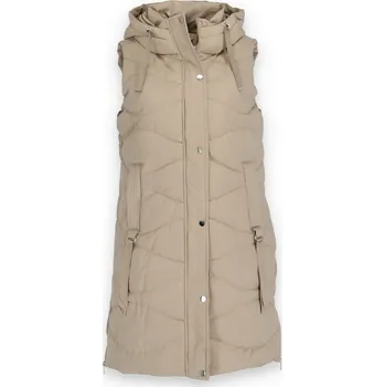 Vesta zimní s kapucí Saturn Paris LH229 barva: hnědá-camel, velikost: 44