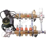 DUAL-MIX - sestava pro kombinaci vytápění - skříň P-MAX 3 - 1˝xEK, 8cestný, mosaz IVAR.CI 557 VP