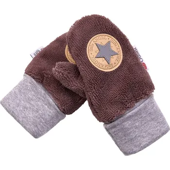 Rukavice Little Angel Rukavice s palcem MAZLÍK BAMBUS Outlast® - hnědá Velikost ostatní: 4