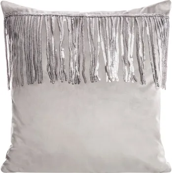 Povlak na dekorativní polštářek Sametový povlak na polštář Soho stříbrný (ZEF)