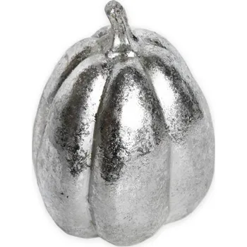 umělá květina Dýně polystone stříbrná patina 11 cm