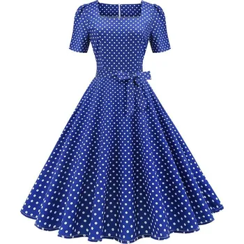 Dámské šaty JwC Fashion Retro šaty modré M