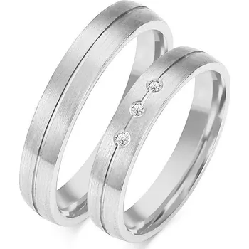 Prsten SOFIA zlatý dámský snubní prsten ZSO-97WWG-DIA