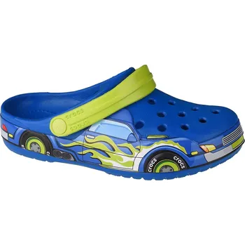 Chlapecké sandály Modré chlapecké nazouváky Crocs Fun Lab Truck Band Clog 207074-4JL Velikost: 19/20