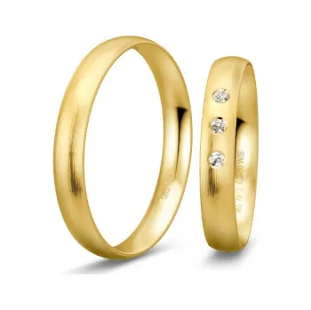 Prsten BREUNING zlaté snubní prsteny BR48/04406YG