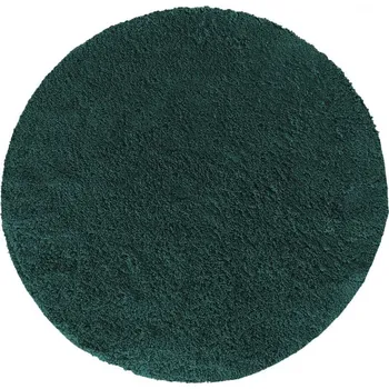 Koberec Makro Abra Kulatý koberec vhodný k praní jednobarevný Kamel tmavě zelený Rozměr: průměr 80 cm