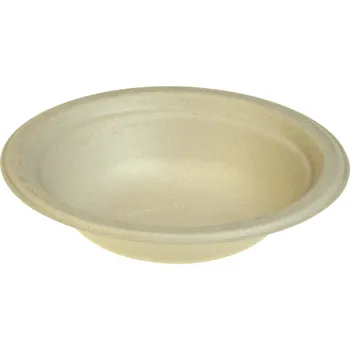 Jednorázové nádobí naturesse Miska na polévku NATURAL | 400ml | Kompostovatelné | Cukrová třtina Balení: 50 Ks