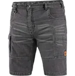 Kraťasy jeans CXS MURET, pánské, šedo-černá Velikost: 52