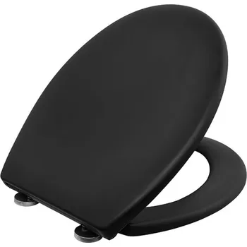 Conmetall Meister GmbH Sedátko WC Aedo, DP, nerez úchyty, černý mat