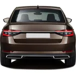 Nerez zadní difuzor výfuku s podlepením 3 ks Škoda Superb III 2015+