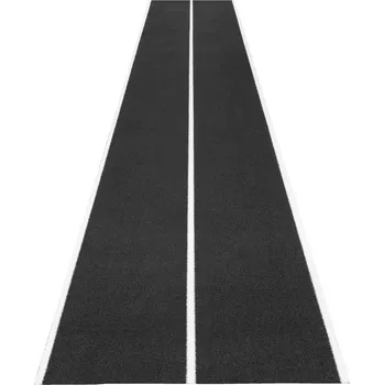 Zátěžová podložka Umělá tráva Sprint Track s pruhem 12,5 x 2 m, tl. 10 mm, černá
