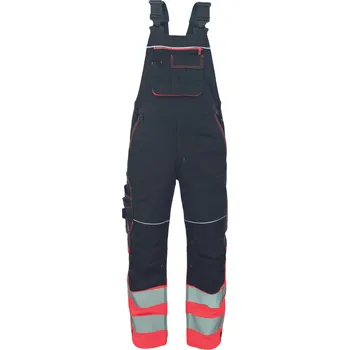 montérky KNOXFIELD HVPS DW LACL kalhoty antracit/červená - 46