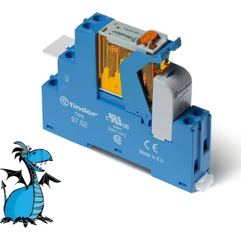 Relé FINDER Vazební člen 4C.02.8.230.0060, 2P/8A, 230V AC 4C0282300060