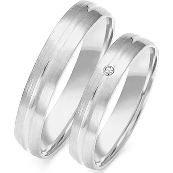 Prsten SOFIA zlatý dámský snubní prsten ZSO-40WWG