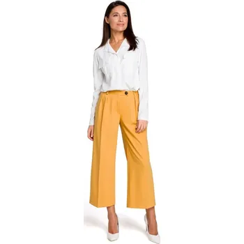 Dámské kalhoty S139 Dámské kalhoty Cullotes - žluté EU XXL