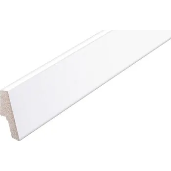 Podlahová lišta NOVÁK Podlahová - soklová lišta 40x18 MDF fólie bílá, 2,6m AAK 134/13