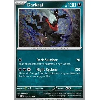 Volný čas Pokémon OBF 136/197 Darkrai - Obsidian Flames Stav: Near Mint, Verze: HOLO