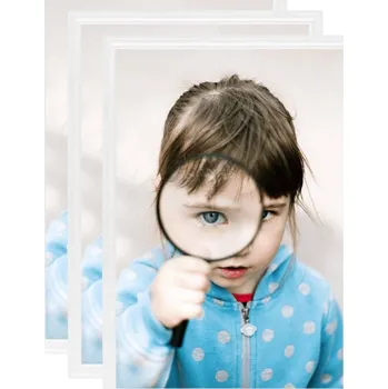Rám na obraz vidaXL Fotorámečky koláž 3 ks na zeď nebo stůl bílé 18 x 24 cm MDF