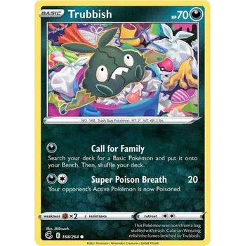 Sběratelská karetní hra Pokémon karta Trubbish 168/264 - Fusion Strike
