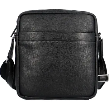 Pánská kožená crossbody taška černá - Katana Aleta černá
