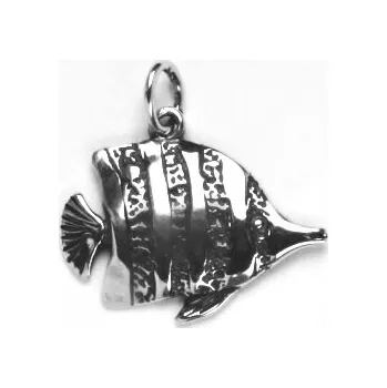 Přívěsek Stříbrný přívěsek ryba korálová - P133 (Stříbrný přívěsek korálová rybička)