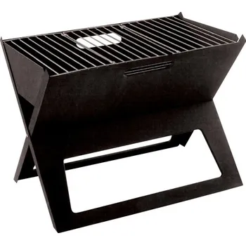 Zahradní gril Skládací přenosný gril 36 x 46 x 30 cm černý