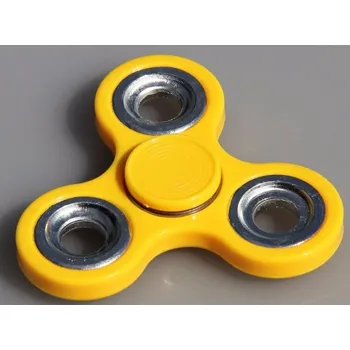 Gadget FIDGET SPINNER-ANTISTRESOVÁ HRAČKA > varianta Žluto-stříbrná