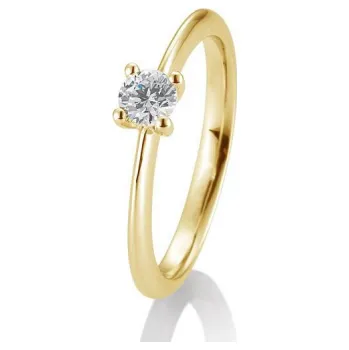 Prsten SOFIA DIAMONDS prsten ze žlutého zlata s diamantem 0,30 ct BE41/05637-Y-14K-55