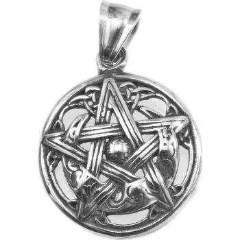 Přívěsek River Šperky. Ocelový přívěsek. 99224101 Ocelový přívěsek z chirurgické oceli Pentagram. 99224101