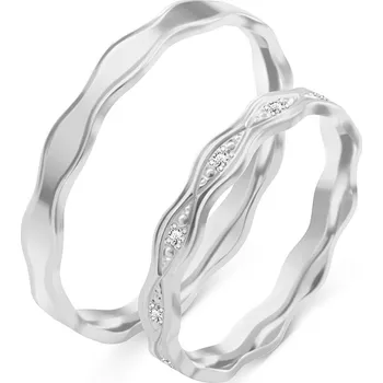 Prsten SOFIA zlatý dámský snubní prsten ZSO-420WWG-DIA