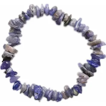 Náramek Tanzanit náramek sekaný obvod cca 17 až 23 cm